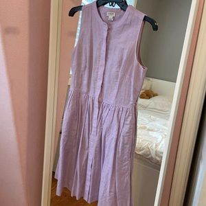 Linen jcrew dress